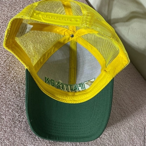 5/$25 Yellow Green Pattinson Agriculture Mesh Back Snap Back Hat - Picture 9 of 11